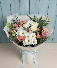 Букет цветов из:  Розы, Лизиантусы и Хризантемы #REPLACE_PRED# Ахты