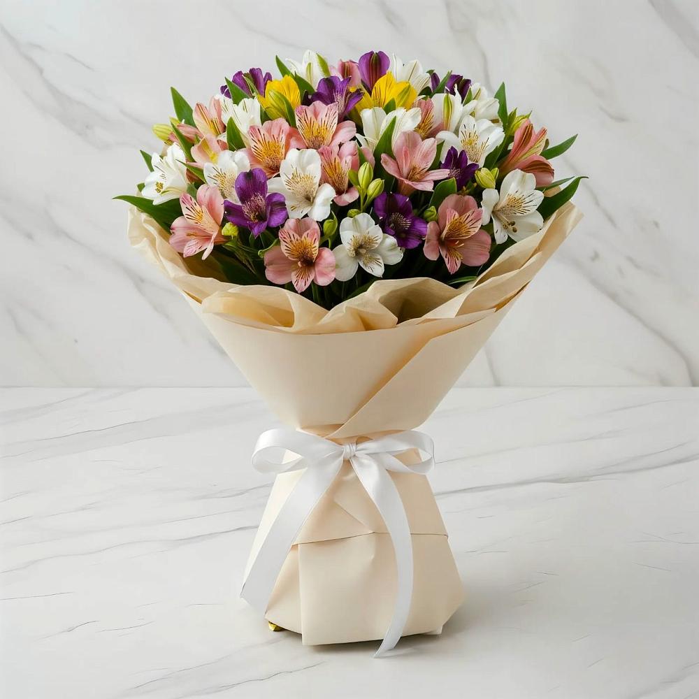 Букет цветов из: Альстромерии в Ахты