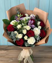 Букет цветов из:  Розы и Альстромерии в Ахты