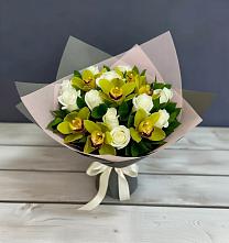 Букет цветов из:  Орхидеи и Розы в Ахты