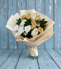 Букет цветов из:  Розы и Хризантемы в Ахты