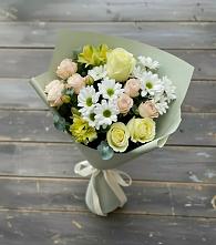 Букет цветов из:  Альстромерии, Розы и Хризантемы #REPLACE_PRED# Ахты