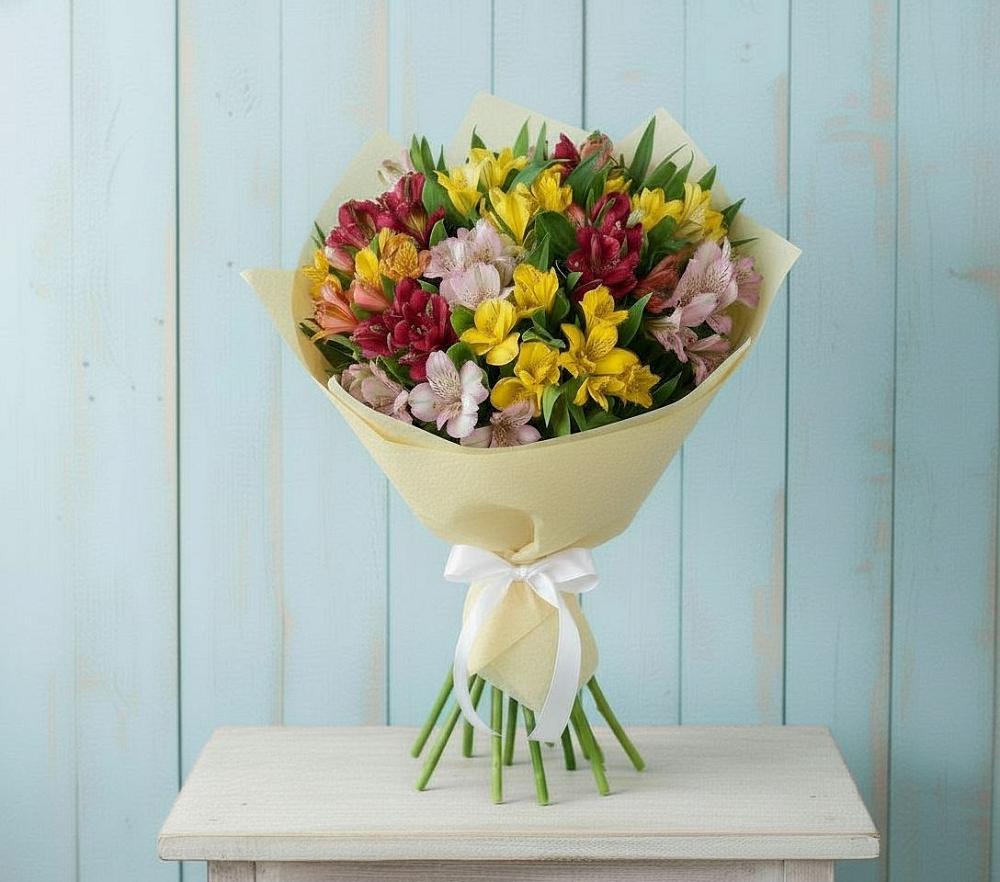 Букет цветов из: Альстромерии в Ахты